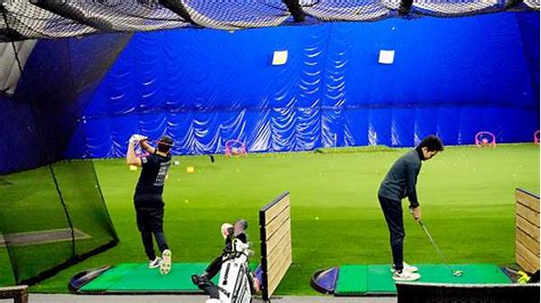 Indoor Golf Practice Area
