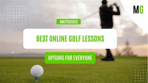 Comprehensive Golf Lessons Online