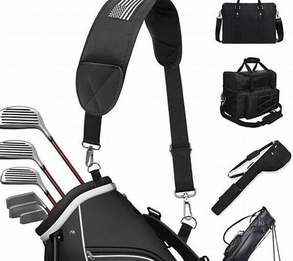 Padded Strap Golf Bag Wheels