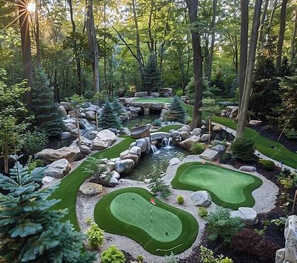 Inexpensive Backyard Golf Course