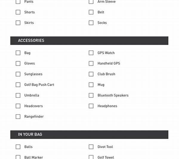 Essential Golf Equipment Checklist