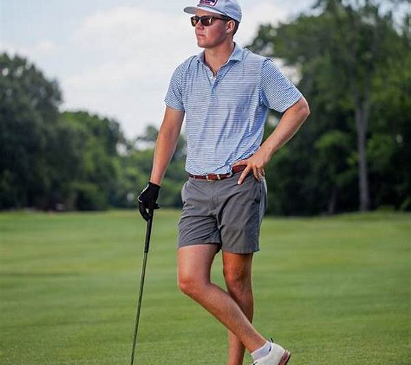Upscale Men’s Golf Attire Selection
